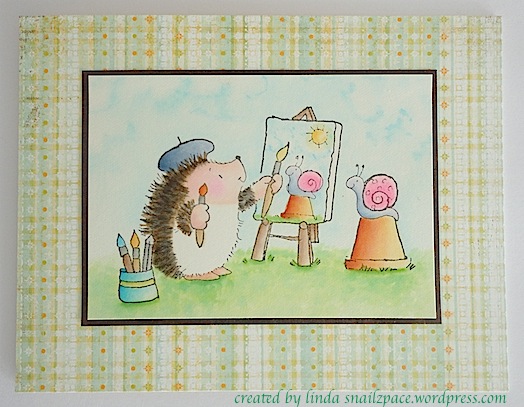 penny black painting hedgehog