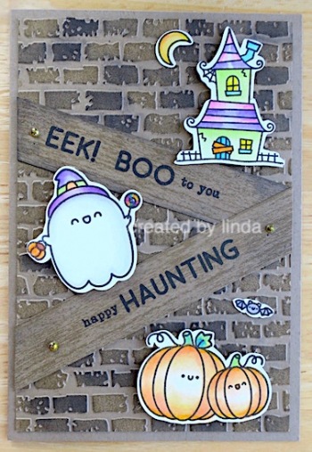 cute halloween card copying right linda snailzpace.com